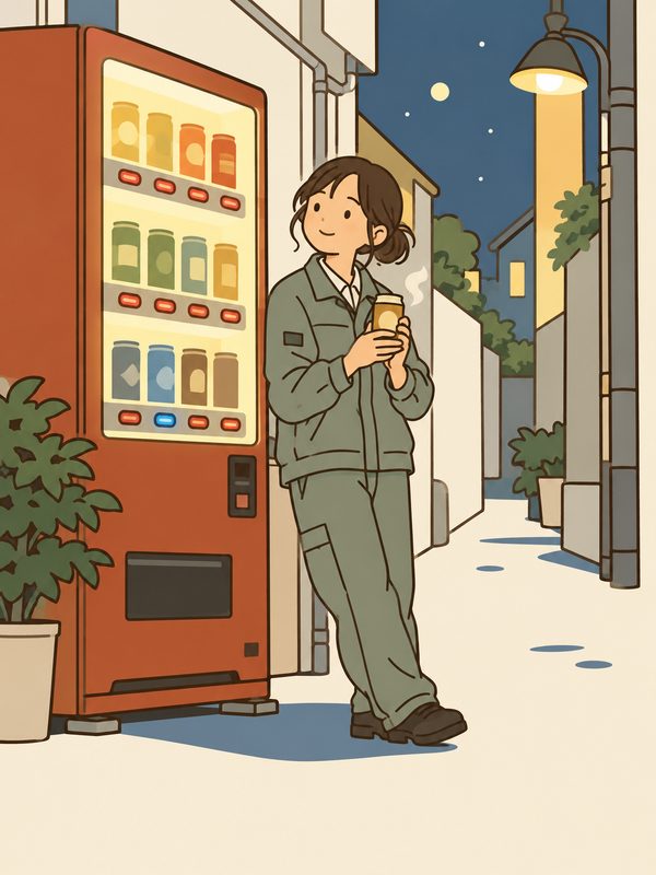 The Five-More-Minutes Vending Machine, a JLPT N3 story