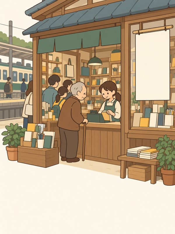 閉店セールの文具店