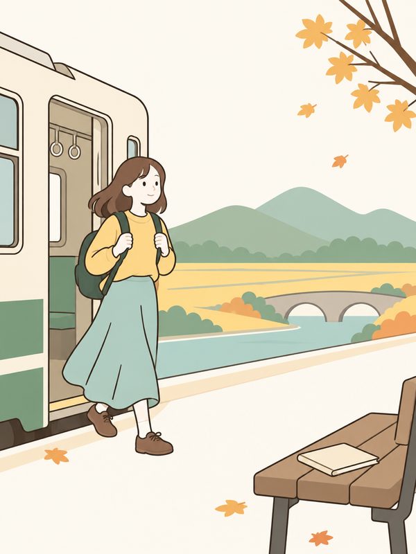 聖地巡礼の電車