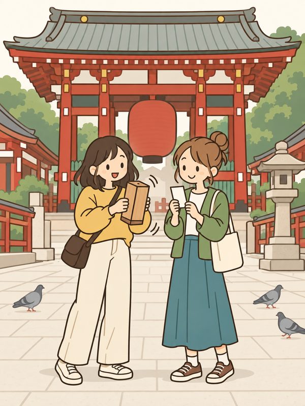 The Fortune Slip in Asakusa, a JLPT N5 story