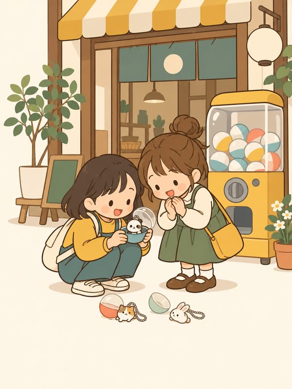 ガチャガチャのパンダ